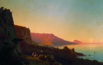  Crimea Lienzo - Noche en Crimea 1848 Romántico Ivan Aivazovsky ruso